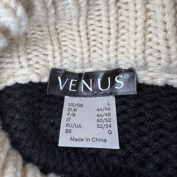 Venus Women's Mock Turtleneck Tunic Sweater Size L - Picture 3 of 4